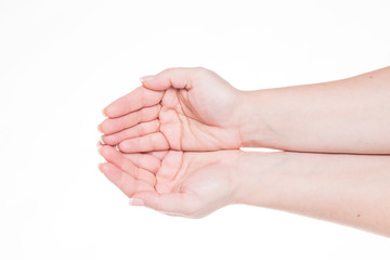 handzeichen - schale formen