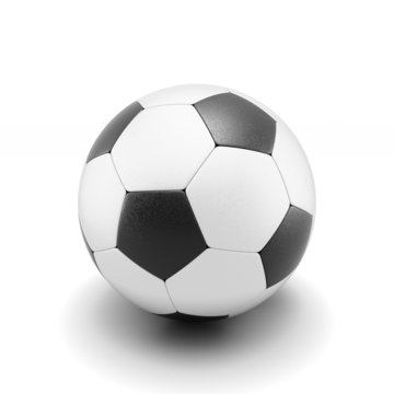 Soccer ball isolate on white