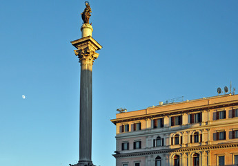 Fototapeta na wymiar Roma, piazza Santa Maria Maggiore