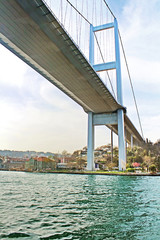 Under the First Bosphorus Bridge, Istanbul, Turkey