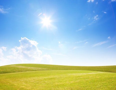 Sonnige Landschaft