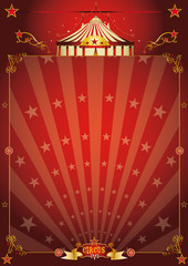 Magic red star circus poster