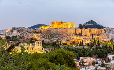 View of the Acropolis of Athens - Greece