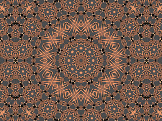 Ethnic pattern. Abstract kaleidoscope  fabric design.