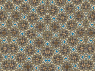 Ethnic pattern. Abstract kaleidoscope  fabric design.