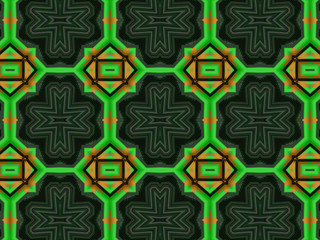 Ethnic pattern. Abstract kaleidoscope  fabric design.