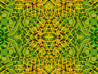 Ethnic pattern. Abstract kaleidoscope  fabric design.