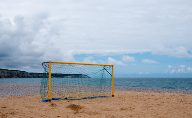 Football Goal on a Beach