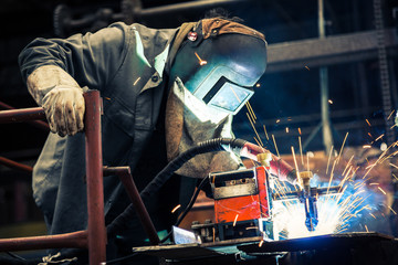 Industrial Worker at the factory