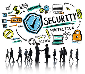 Business People Greeting Partnership Security Protection Concept