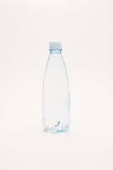Water bottle isolated on a white background.
