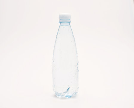 Water bottle isolated on a white background.