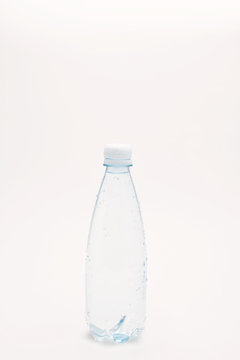 Water bottle isolated on a white background.