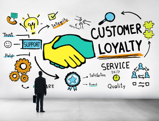 Customer Loyalty Service Support Care Trust Business Concept
