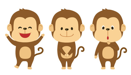 猿　イラスト素材