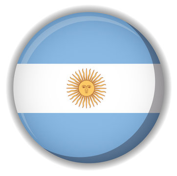 Argentina flag button image