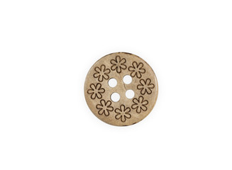 Wooden sewing button
