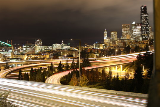 Fototapeta Seattle nights