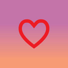 vector heart shape symbol