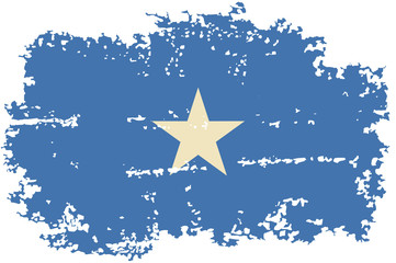 Somalia grunge flag. Vector illustration.