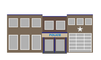 vector police department building.headquarter of sheriff