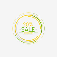 Minimal line design shopping stamps, sale