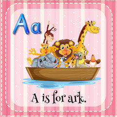 A letter A for ark