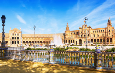 Fototapeta na wymiar Plaza de Espana. Seville, Spain