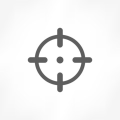 Obraz premium crosshairs icon