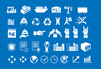 set of logistic icons 2