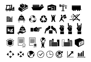 set of logistic icons 2