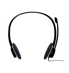 Realistic illustration of headset