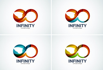 Infinity company logo icon set