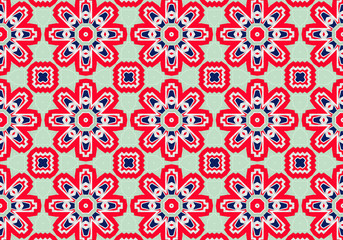 Ethnic pattern. Abstract kaleidoscope