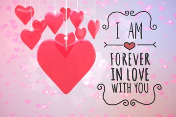 Composite image of valentines message