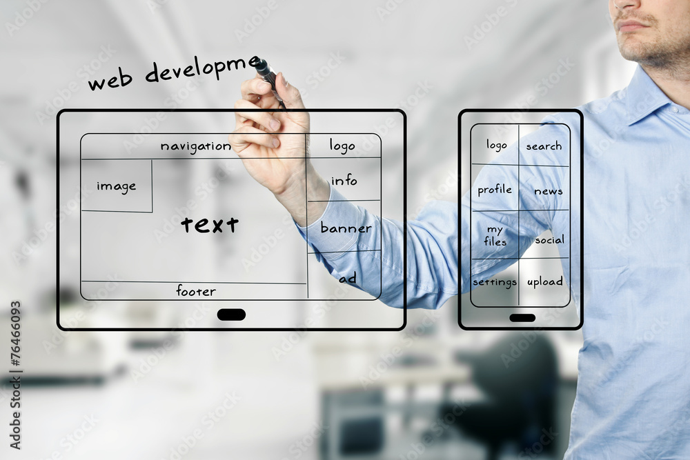 Sticker website and mobile app development