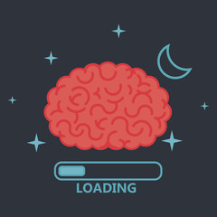 Brain concept illustration: loading
