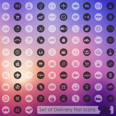 Set of delivery icons