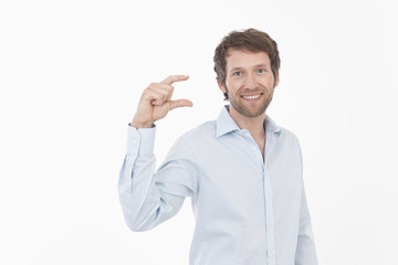 Mann Gestikulieren, Portrait
