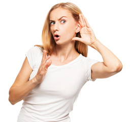 Overhears  woman
