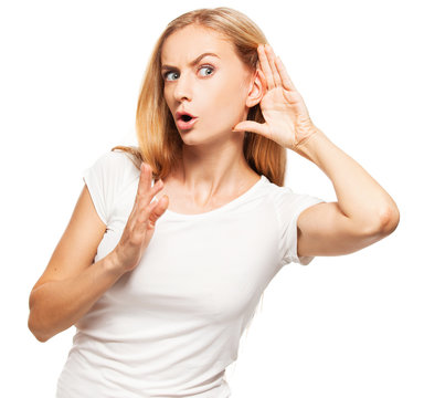 Overhears  woman