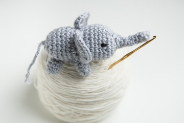 Stofftier, Elefant, Wolle