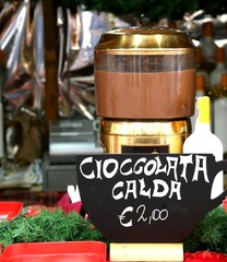 hot chocolate bar on sale in Italy