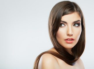 Fototapeta premium Woman hair style fashion portrait.