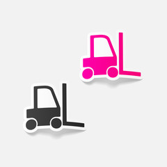 realistic design element: forklift