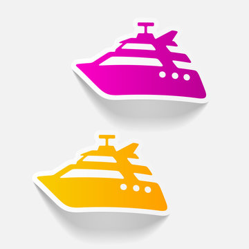 realistic design element: yacht
