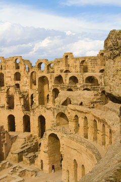 Ruins of the Roman amphitheatre at El Djem