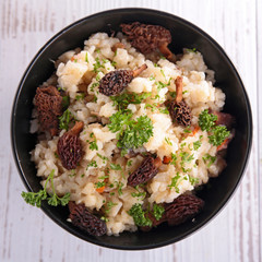 mushroom risotto