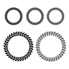 Laurel Wreaths Set. Vector