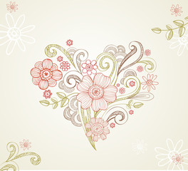 Fototapeta na wymiar Greeting card for wedding or valentine day